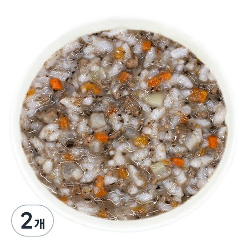 짱죽 실온 이유식 후기 진밥, 혼합맛(블루베리/한우), 160g, 2개