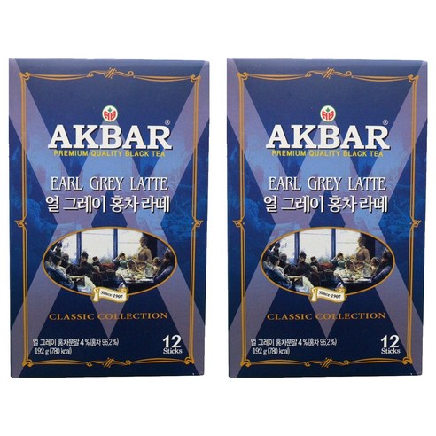아크바얼그레이홍차라떼192g(16gx12티백), 16g, 12개입, 2개