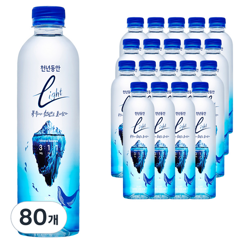 천년동안 라이트 해양심층수, 500ml, 80개