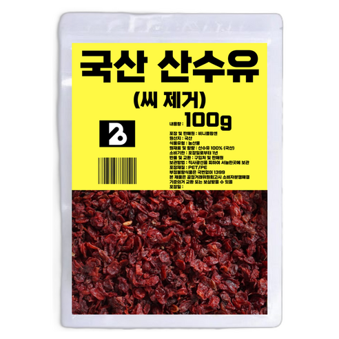 비니플랑센 국산 씨 제거 산수유, 100g, 1개