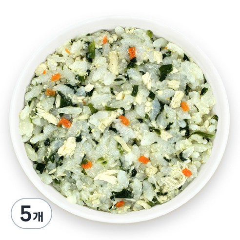 짱죽 유아용 실온 이유식 완료기 아기밥, 치킨시금치밥, 160g, 5개