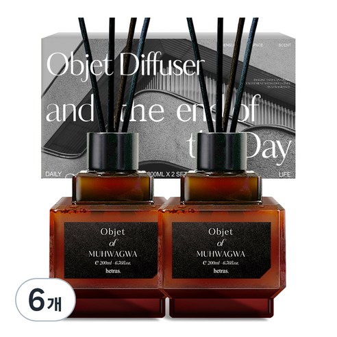헤트라스 오브제 디퓨저, 무화과, 200ml, 6개