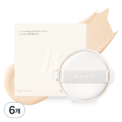 바닐라코 커버리셔스 얼티밋 화이트 쿠션 리필 14g, 17 페어, 6개