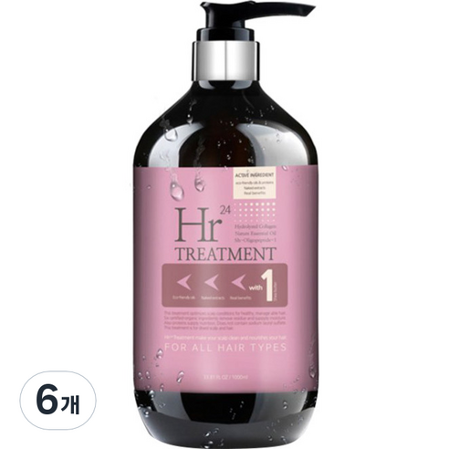 HR24 쉐어버터 단백질 트리트먼트, 1L, 6개
