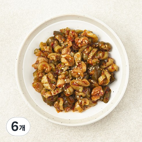 정미경키친 오이지무침, 100g, 6개