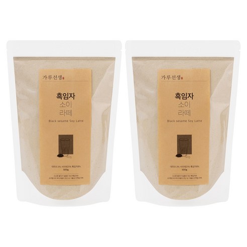 가루선생 흑임자 소이 라떼, 500g, 2개