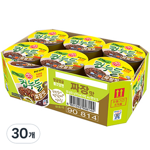 오뚜기 컵누들 짜장맛 40.5g, 30개