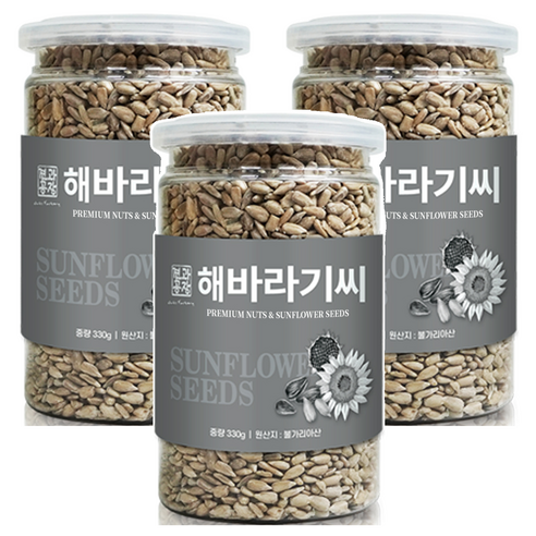 로얄푸드 해바라기씨, 330g, 3개