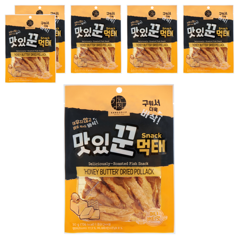 강고집 맛있꾼 먹태 허니버터맛, 30g, 6개