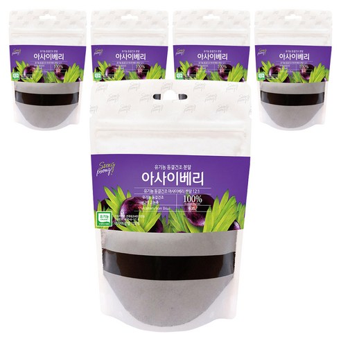 성풍양행 유기농 동결건조 아사이베리 분말, 100g, 5개