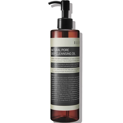올리올리 내츄럴 포어 딥 클렌징 오일, 300ml, 1개
