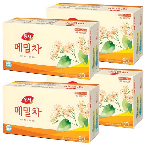 동서 메밀차 티백, 1.5g, 90개입, 4개