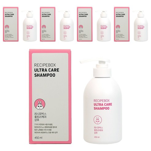 레시피박스 울트라 케어 키즈 샴푸, 450ml, 5개