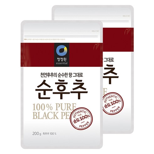 청정원 순후추, 200g, 2개