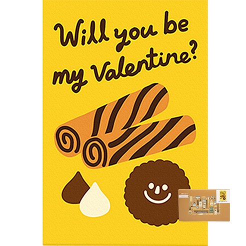 아트조이 DIY 명화그리기 10 x 15 cm, Valentine (노랑), 1개