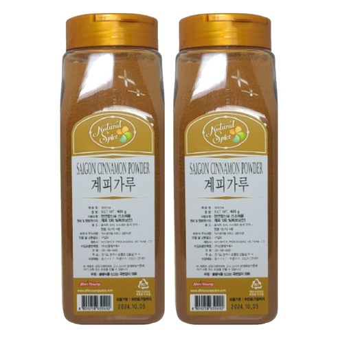 내츄럴스파이스 신영 계피가루, 400g, 2개