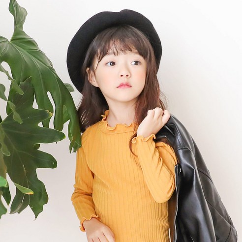 아동용 리즈 인조울 베레모