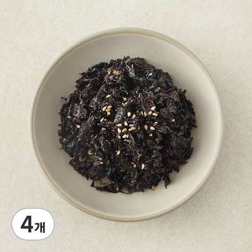 집반찬연구소 파래김무침, 4개, 40g