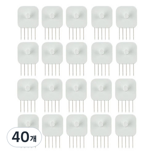 꾹핀 일자형, 40개