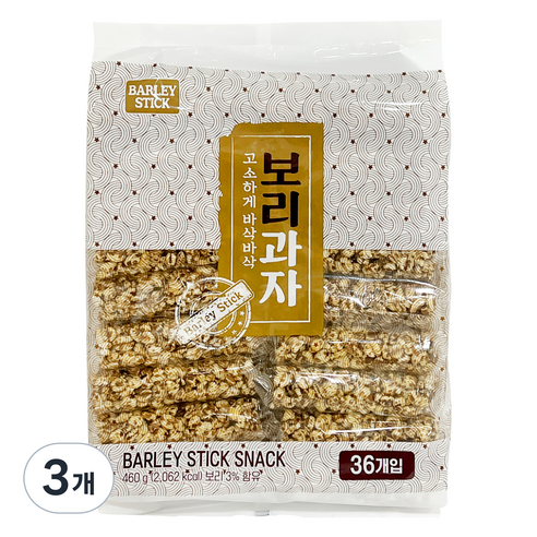 키즈웰 보리과자, 3개, 460g