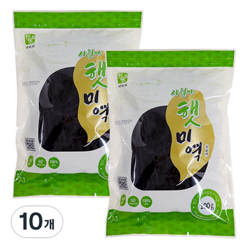 석하 4월에 햇미역, 100g, 10개