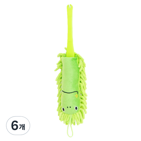 한림리빙 동물 휴대용 먼지털이개, 개구리(Green), 6개