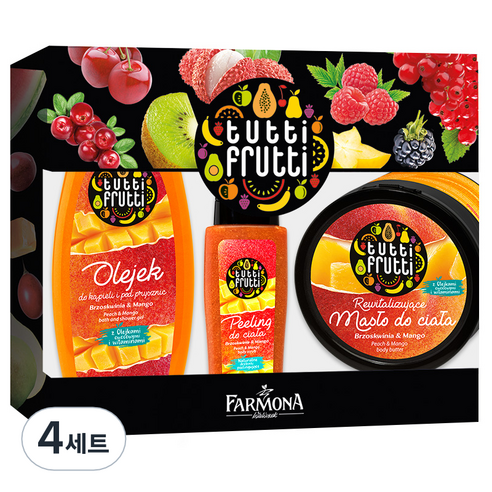 파모나 피치 망고 바디케어 3종 세트, 4세트