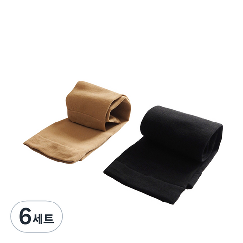 디야나 종아리압박밴드 블랙 2p + 베이지 2p 세트, 6세트, 종아리/무릎형