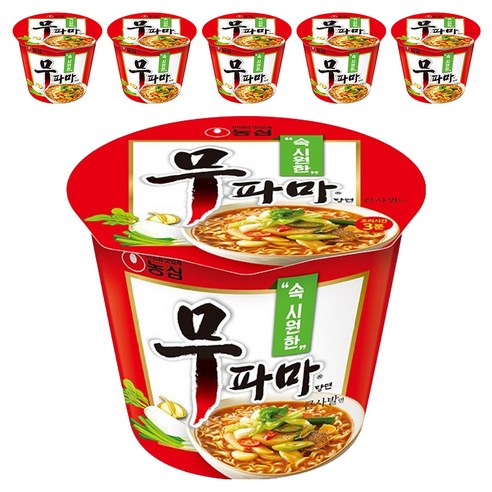 농심 무파마 큰사발 컵라면, 6개