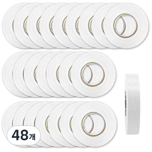 OON 마스킹테이프 흰색 12mm, 48개
