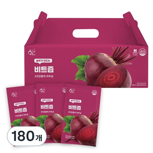 황금이네 국내산 비트즙, 100ml, 180개