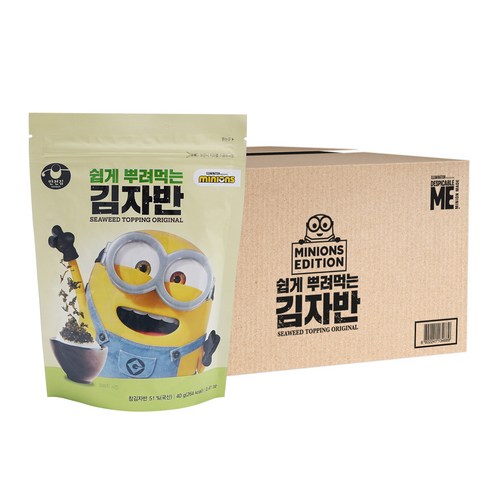 만전김 미니언즈 쉽게 뿌려먹는 김자반, 40g, 32개