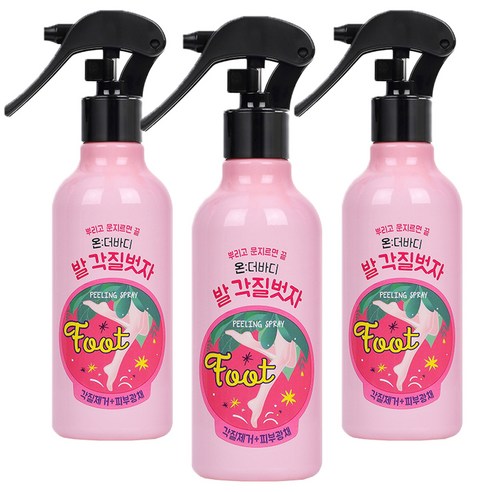 온더바디 코튼풋 발 각질벗자 풋필링 스프레이 240ml, 3개, 1개입