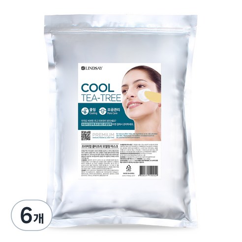 린제이 프리미엄 티트리 모델링팩 1kg, 1개입, 6개