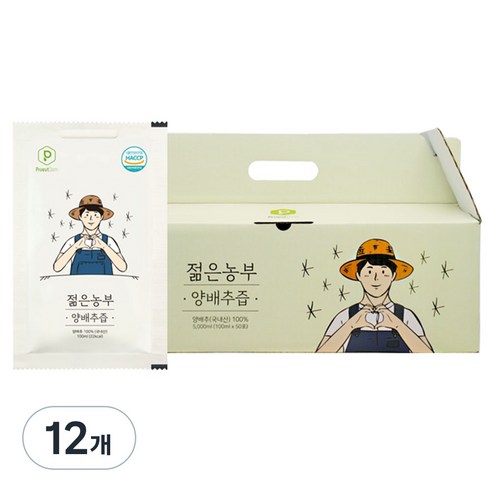 젊은농부 양배추즙, 5000ml, 12개