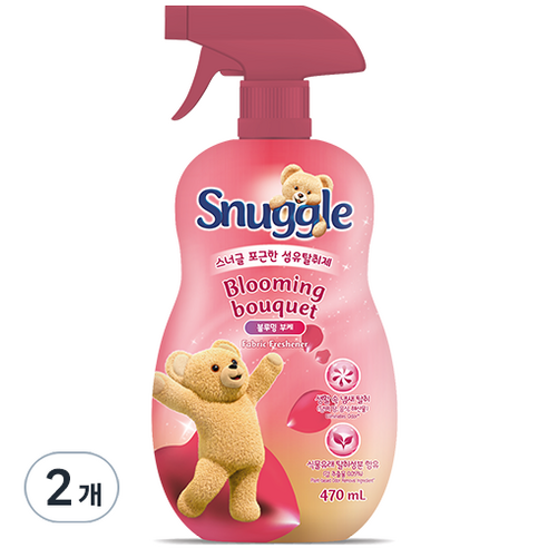 스너글 포근한 섬유 탈취제, 470ml, 2개, 블루밍 부케