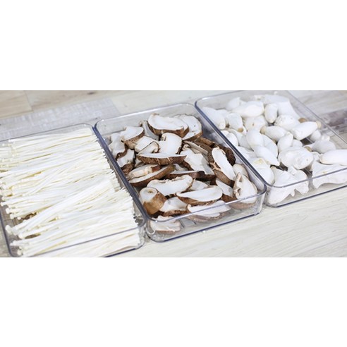 실리쿡 시스루납작이 냉장고 정리용기 깊은알찬세트: 냉장고 정리의 필수품