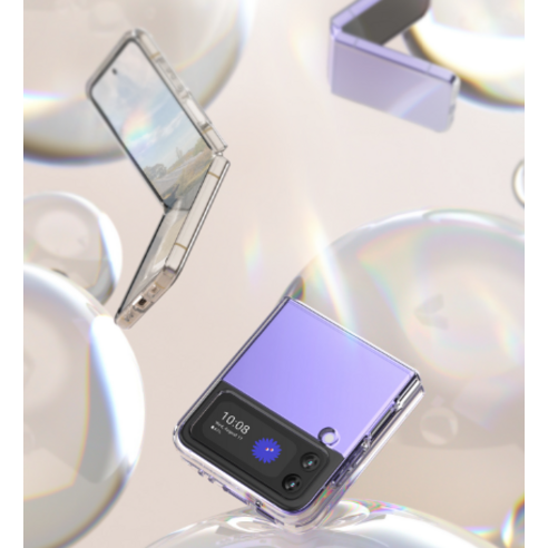 갤럭시 Z 플립을 위한 보호적이고 세련된 크리스탈 엣지 휴대폰 케이스