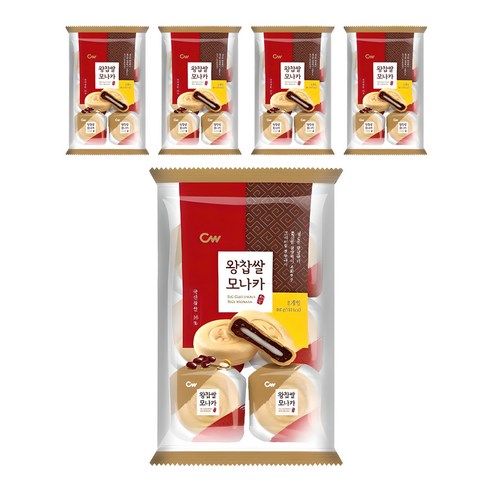 청우식품 왕찹쌀 모나카 8p, 240g, 5개