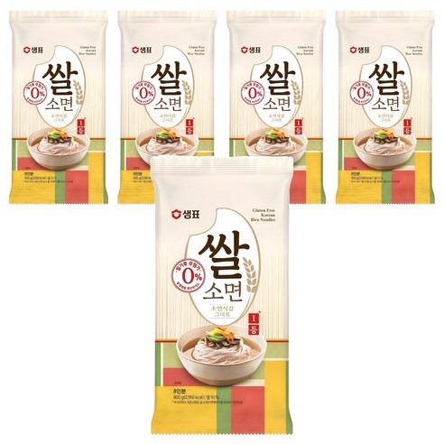 샘표 쌀 소면, 800g, 5개