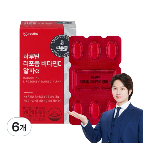 하루틴 리포좀 비타민C 알파α 33g, 30정, 6개