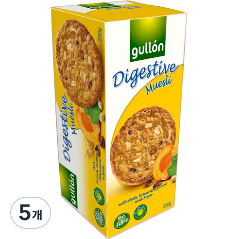 구욘 다이제스티브 뮤즐리 쿠키, 230g, 5개