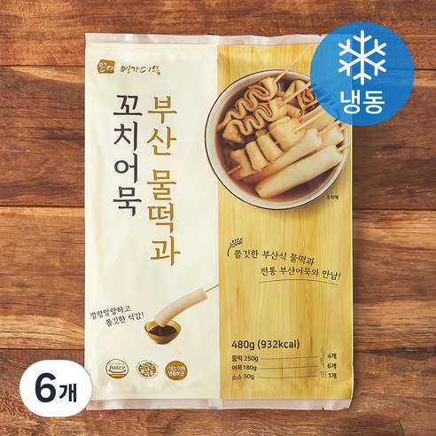 영자어묵 부산 물떡과 꼬치어묵 (냉동), 480g, 6개
