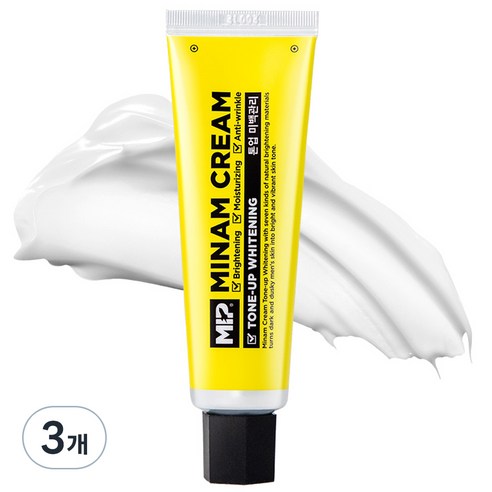미프 미남크림 미백 톤업 화이트닝 크림 50 ml, 3개