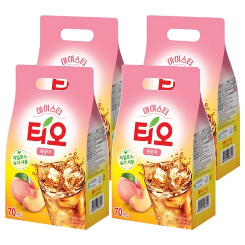 동서티오 아이스티 복숭아맛, 13g, 70개입, 4개