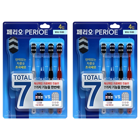 상쾌한 아침을 여는 비밀, 페리오 토탈7 칫솔 힘있는 미세모 페리오칫솔