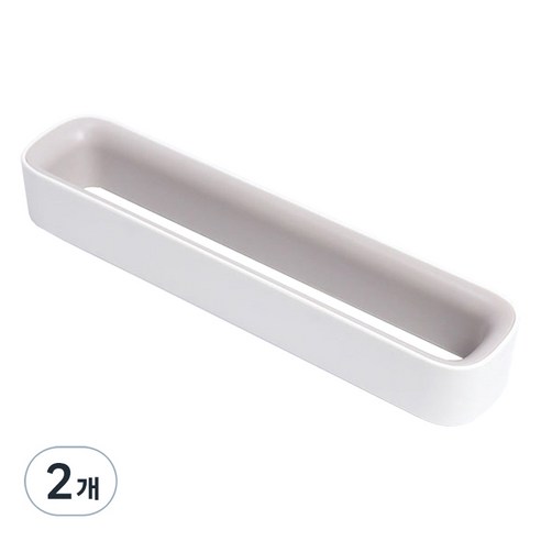 리빙홈디테일 홈 접착식 슬리퍼 걸이 거치대, 화이트, 2개