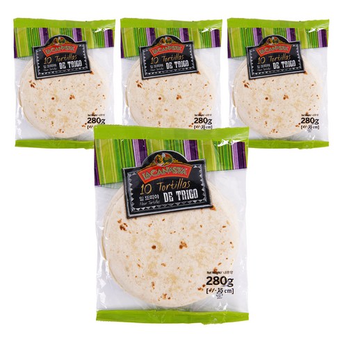 라카나스타 밀 또띠아 15cm, 280g, 4개