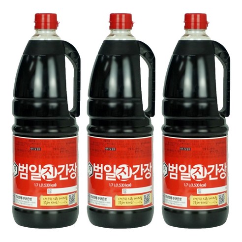 범일 진간장, 1.7L, 3개