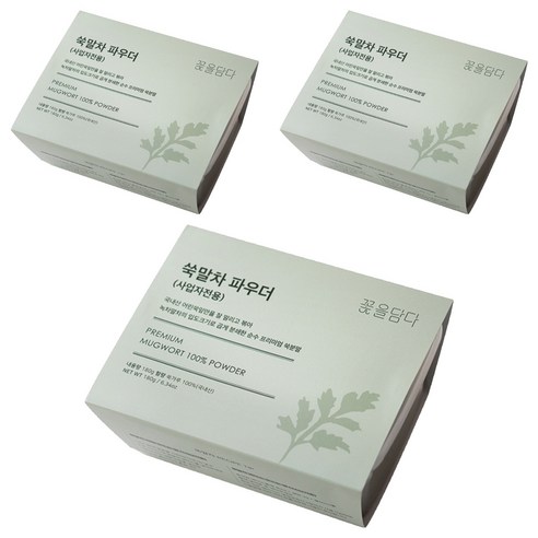 꽃을담다 쑥말차 파우더, 180g, 1개입, 3개